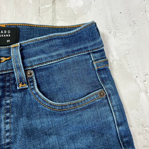 Veronica Beard Carly Kick Flare Kick Flare High Rise Jean SIZE 25 Bright Blue LA - Picture 6 of 11